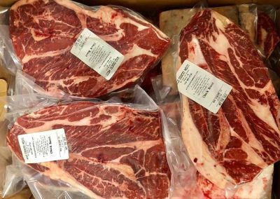 Packaged Steaks After Processing